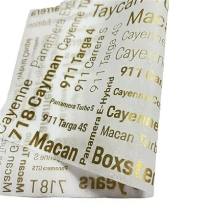 Custom Printed Tissue Paper Gold Foil Decorative Packaging Paper for Gift and Retail Wrapping