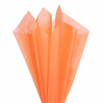 Sunshine Orange Tissue Paper - Acid-Free Sheets for Premium Gift Packaging