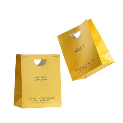 Custom Die Cut Handle Paper Bags with logo