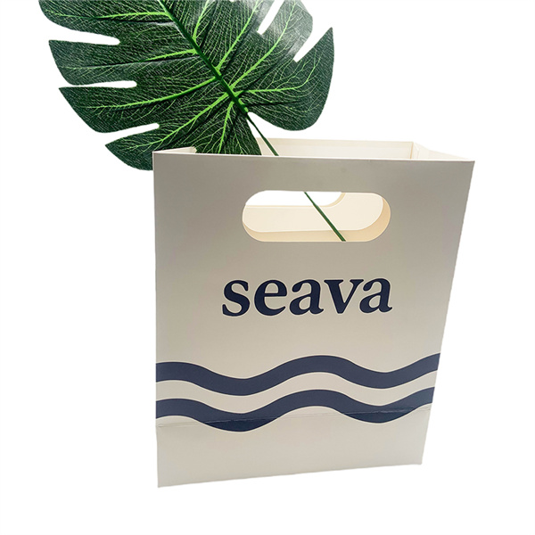 SEAVA Cut-Out Handle Paper Shopper Premium Eco-Luxury Retail Tote - الصورة 6