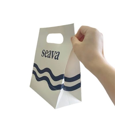 SEAVA Cut-Out Handle Paper Shopper Premium Eco-Luxury Retail Tote - Image 3