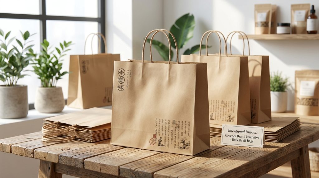 Brown kraft paper bags