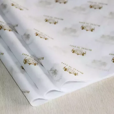 ה-Tactile Premium: עמיד לדימום מקור, נייר טישו מותאם אישית עם דיו סויה עם לוגו לאריזה מתקדמת של מסחר אלקטרוני
