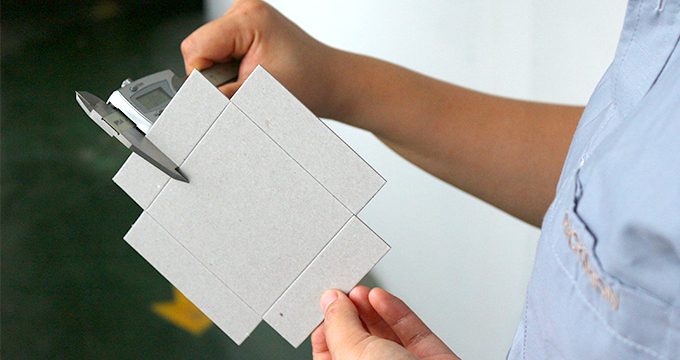 Material thickness checking